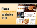 Responsive Restaurant Website Design Using HTML CSS Step By Step Tutorial