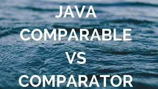 Java comparable vs comparator manohar academy
