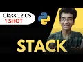 Data Structure Stack One shot Class 12 Computer Science FREE NOTES