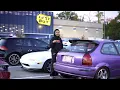 Installing speakers in a Best Buy parking lot