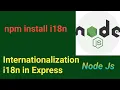 Internationalization i18n in Express i18n node js Node Js tutorial in Hindi