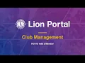 Club Management How to Add a Member