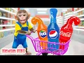 Download Lagu Monyet Hewan Berbelanja Jelly Warna-warni di Supermarket dan Memanen Buah | Hewan KIKI Channel