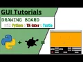 How to create a GUI drawing board in Python with Turtle and Tkinter Random Coding Turorial