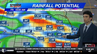 Soaking Rain Sweeps Across Nebraska Through Friday - Nebraska Weather Forecast