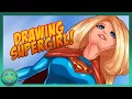 Drawing Supergirl - Timelapse