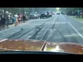 Doing a Lewiston Michigan burnout in our 66 Chevy panel truck