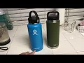 Hydroflask 32oz Bottle vs YETI 26oz Bottle - 24 Hour Ice Test