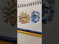 Sun and Moon Eyes Drawing Using Arrtx Colour Pencil