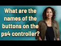 What are the names of the buttons on the ps4 controller