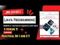 JAVA PROGRAMMING msbte PRACTICAL NO 1 and 2 MSBTE K-Scheme diploma 4th sem