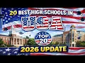 20 BEST HIGH SCHOOLS IN USA 2026 UPDATE