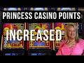 Princess Cruises Casino Program Changes Higher Points Needed for FREE Cruises ALL CHARTS POSTED