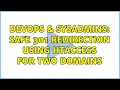 DevOps SysAdmins safe 301 redirection using htaccess for two domains 2 Solutions