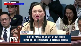 Kinumpirma ni PSA Asst. National Statistician Marizza Grande na lagpas 1,000 sa higit 2,600 na...