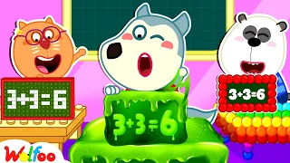 Back to School Fun - Slime, LEGO vs Balls | Funny Challenge for Kids | Kids Cartoon | Wolfoo Channel