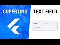 Flutter CupertinoTextField Widget