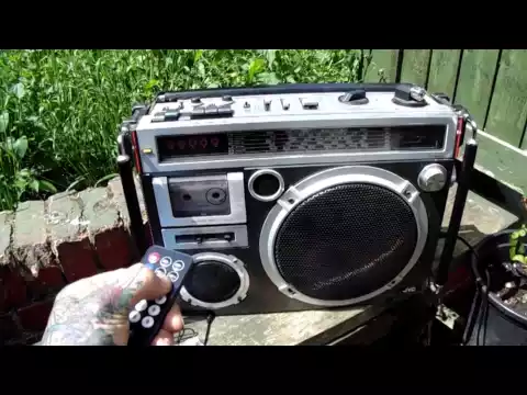 Download MP3 SD card cassette tape mp3 player with the JVC RC 500L BOOM BOX
