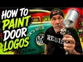 How to Paint Door Logos and Make them look old