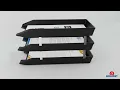 Acrimet Facility 3 Tier Letter Tray Front Load Legal Size (Black Color) Code 259.3 - Video 5 of 1