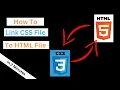 How to Link CSS File to HTML File HTML CSS Tutorial