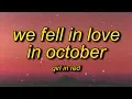 Download Lagu girl in red - we fell in love in october (lyrics)