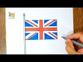 comment dessiner le drapeau anglais