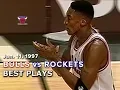January 11 1997 Bulls vs Rockets highlights