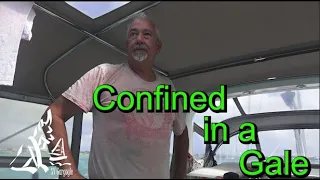 Weathering a Gale on our Sailboat at Anchor in the Turks and Caicos Ep 52