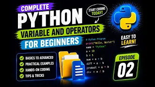 Variables and Operators in Python Complete Python Course in Hindi Episode 02