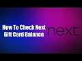 How To Check Next Gift Card Balance