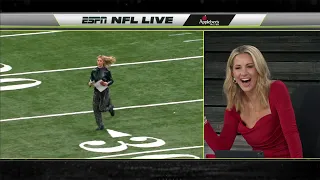 Laura Rutledge gets SURPRISED by Chris Berman on NFL Live