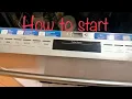 How to start a Bosch dishwasher Super Silence Plus