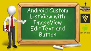 Android Custom ListView with ImageView EditText Button and Custom Adapter