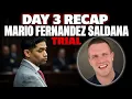 RECAP What happened on day 3 of Mario Fernandez Salana trial the murder of Jared Bridegan