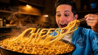 Late Night Cheesy Noodles Ramen Extended 🧀 #mukbang