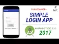 Simple Login App Tutorial Using Android Studio 2 3 3 NEW