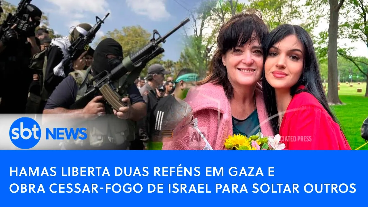 ????Poder Expresso: Hamas liberta duas reféns em Gaza e cobra cessar-fogo de Israel para soltar outros