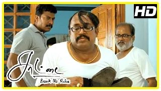 saattai tamil movie scenes samuthirakani beats up thambi ramaiah mahima to continue studies