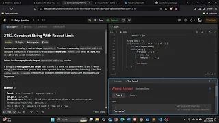 Leetcode 2182 Construct String With Repeat Limit