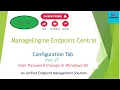 ManageEngine Endpoint Central Password Reset Change User Admin Password Reset Password