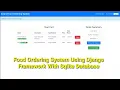 Food Ordering System Using Django Framework With Sqlite Database