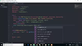 3 Inserting data in Table using PDO PHP