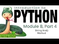 Python Spring 2025 Module 8-4 String find Method
