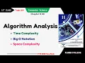 Algorithm Analysis - 11th Class 1st Year Computer Science
