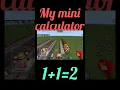 Minecraft mini calculator Minecraft calculator
