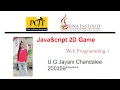 Making A 2D Game Using HTML CSS JavaScript Visual Studio Code Web Programming Java Institute