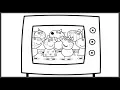 Peppa Pig TV Friends Coloring Book Pages Art Colours for Kids with Colored Markers
