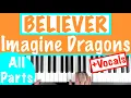 Lagu How to play BELIEVER - Imagine Dragons Easy Piano Tutorial