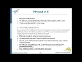 6 6 POSIX Thread API Thread creation in C part1